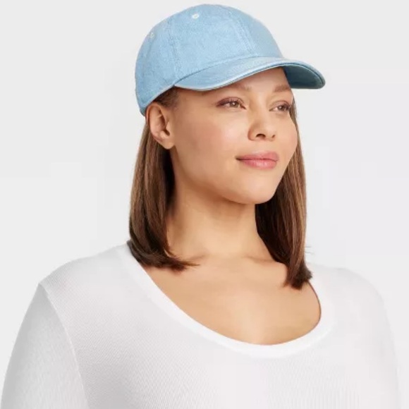 NWOT, Universal Thread, Denim Blue Baseball Cap - Picture 2 of 7